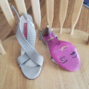 Betsy Johnson sandle leather bottom size 8